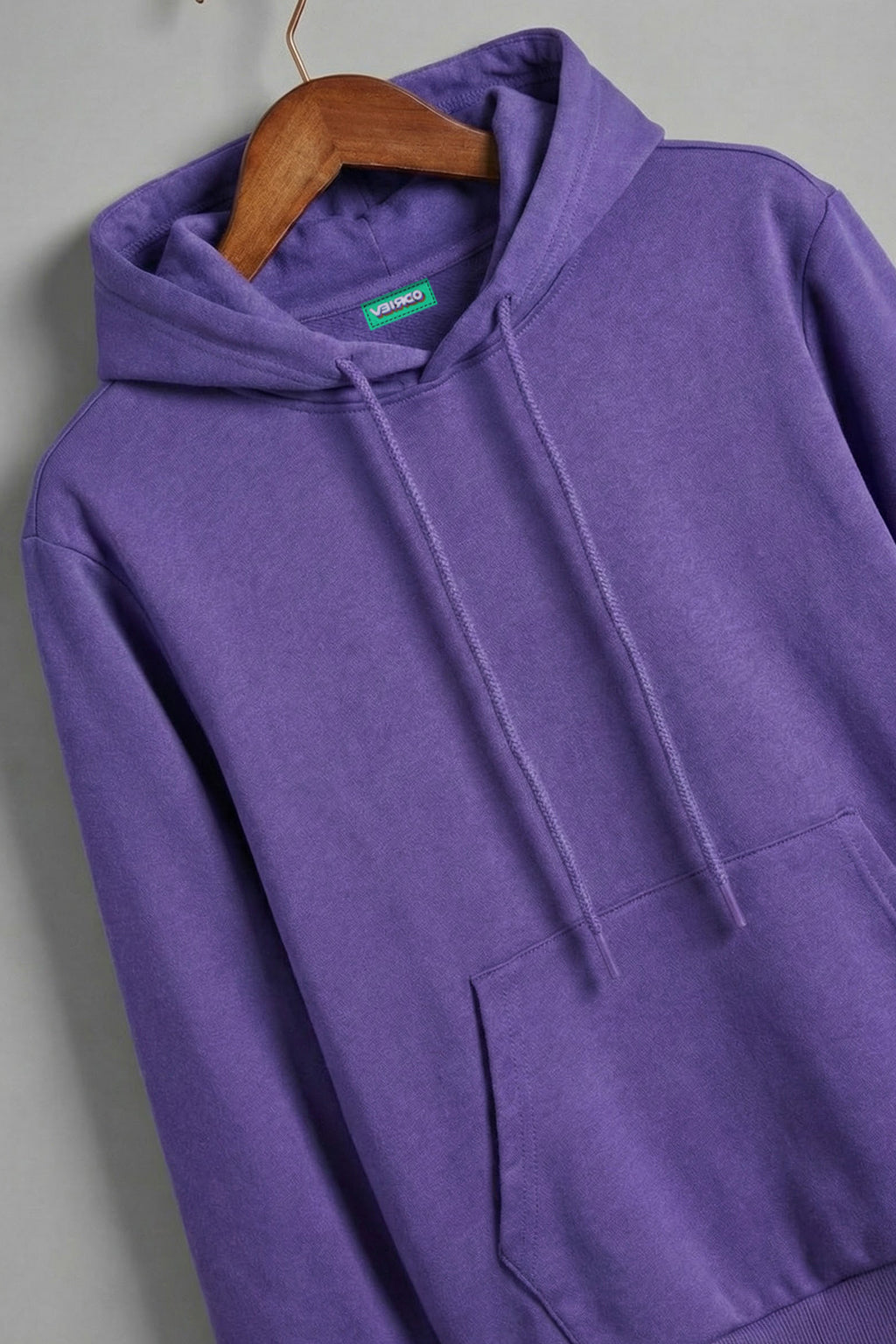 Purple Plain Regular Hoodie