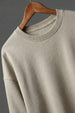 Grey Plain Oversized Sweatshirt