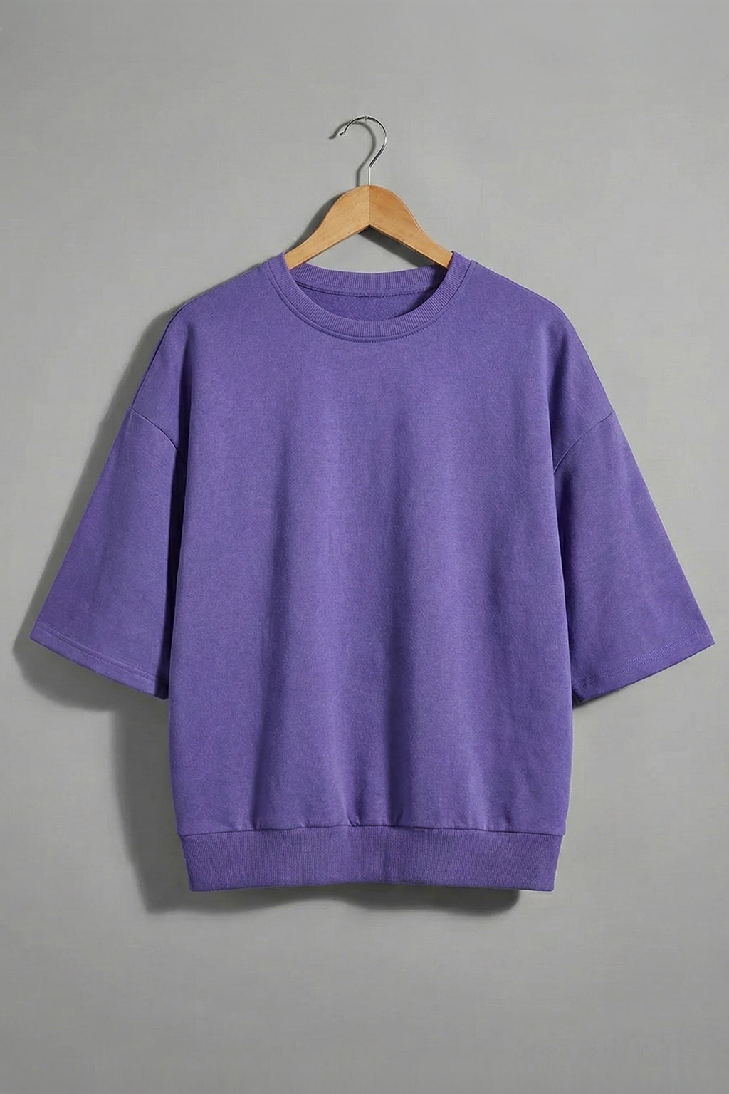 Purple Game Over Back Typographic Printed Sweatshirt