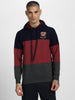 Varsity Explorer: Men's Maroon Color Blocked Hoodie Veirdo