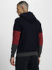 Varsity Explorer: Men's Maroon Color Blocked Hoodie Veirdo