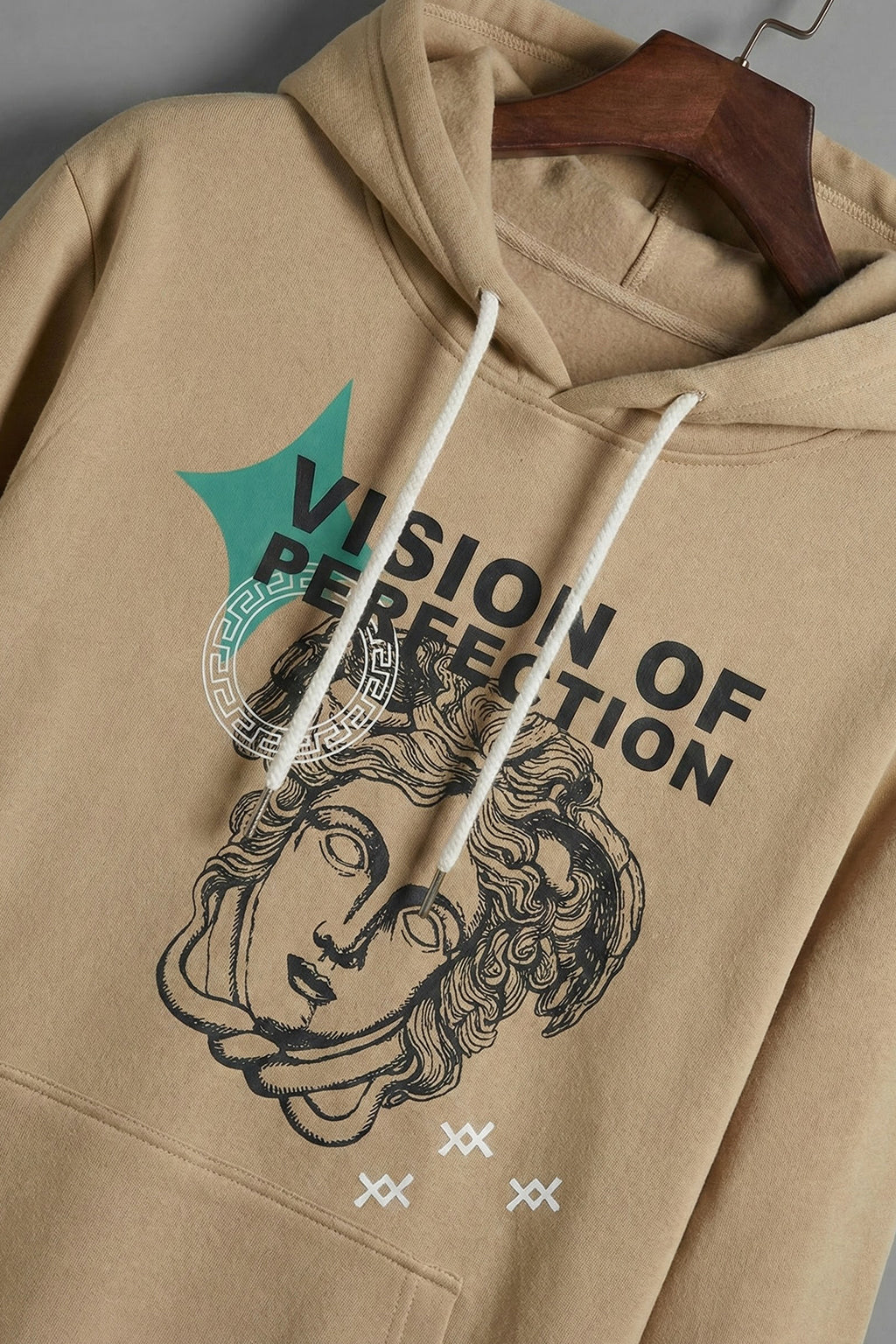Masterpiece in Soyabean: Men's Perfection Print Regular Fit Hoodie