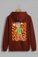 Veirdo's Rust Back Printed Regular Fit Hoodie