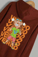 Veirdo's Rust Back Printed Regular Fit Hoodie