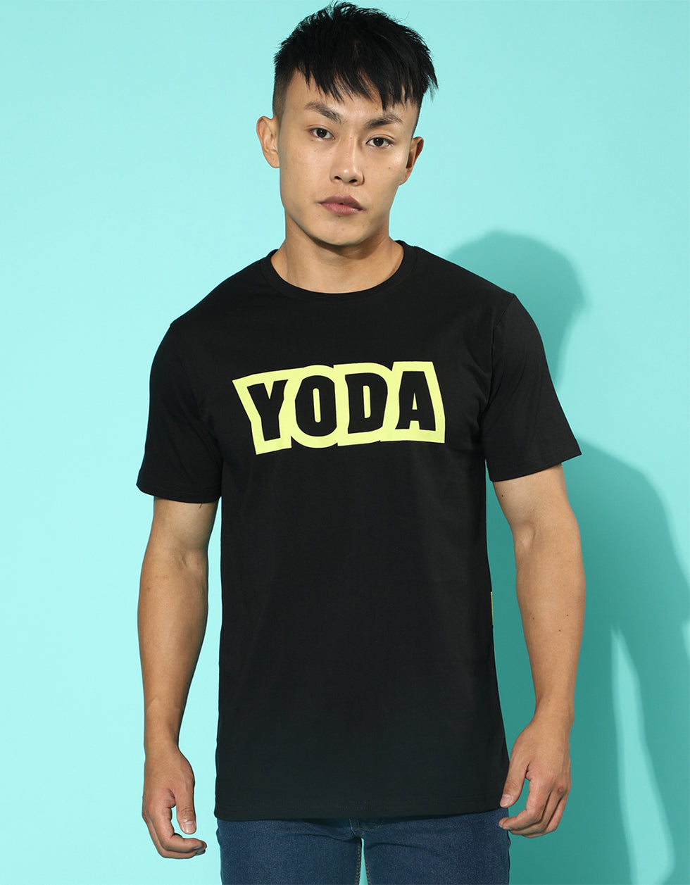 Yoda Black Original Starwars Tee Veirdo