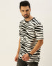 Zebra Print Men's Oversize T-shirt Veirdo