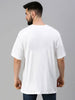 Believer White Oversized Front Graphic  Printed Tshirt(Free Size)