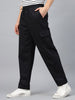 Black Pure Cotton Baggy Fit 4 Pocket Cargo