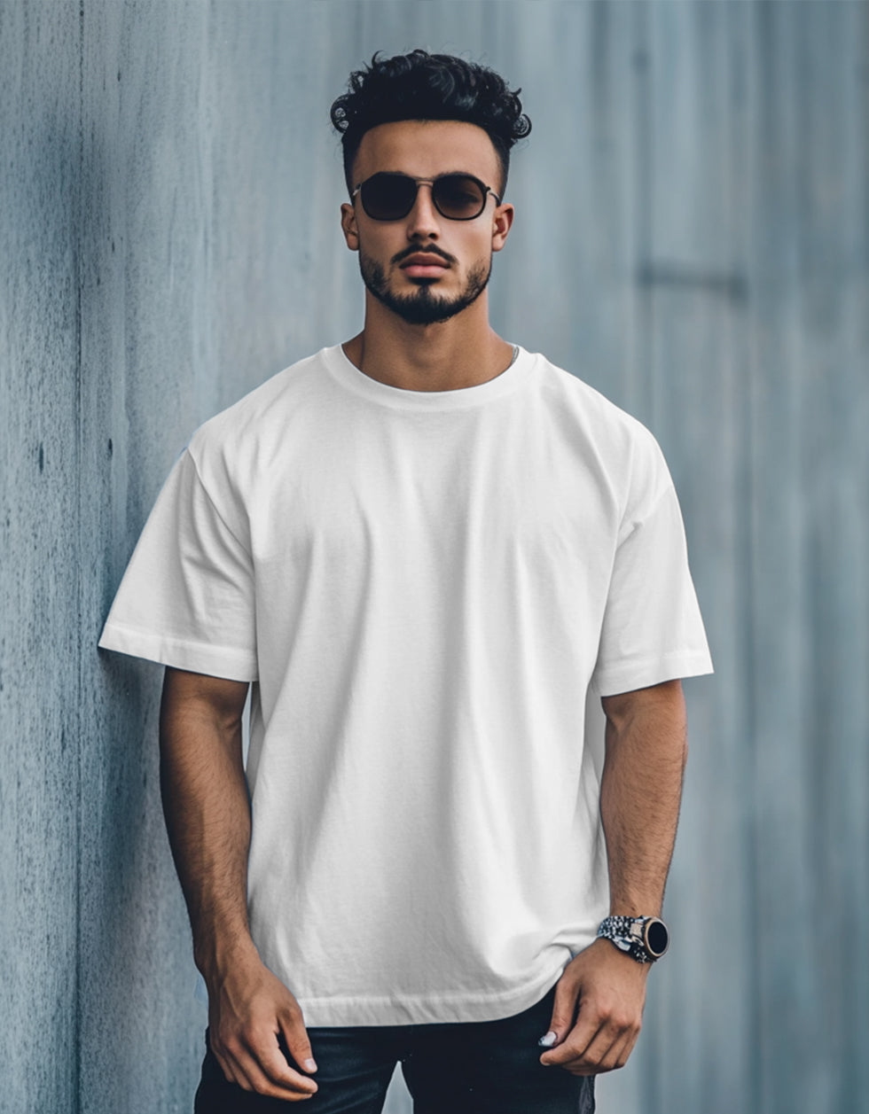 White Plain Oversized T-shirt