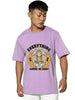 Everything Gonna Be Okay Lilac Oversized Printed Tshirt