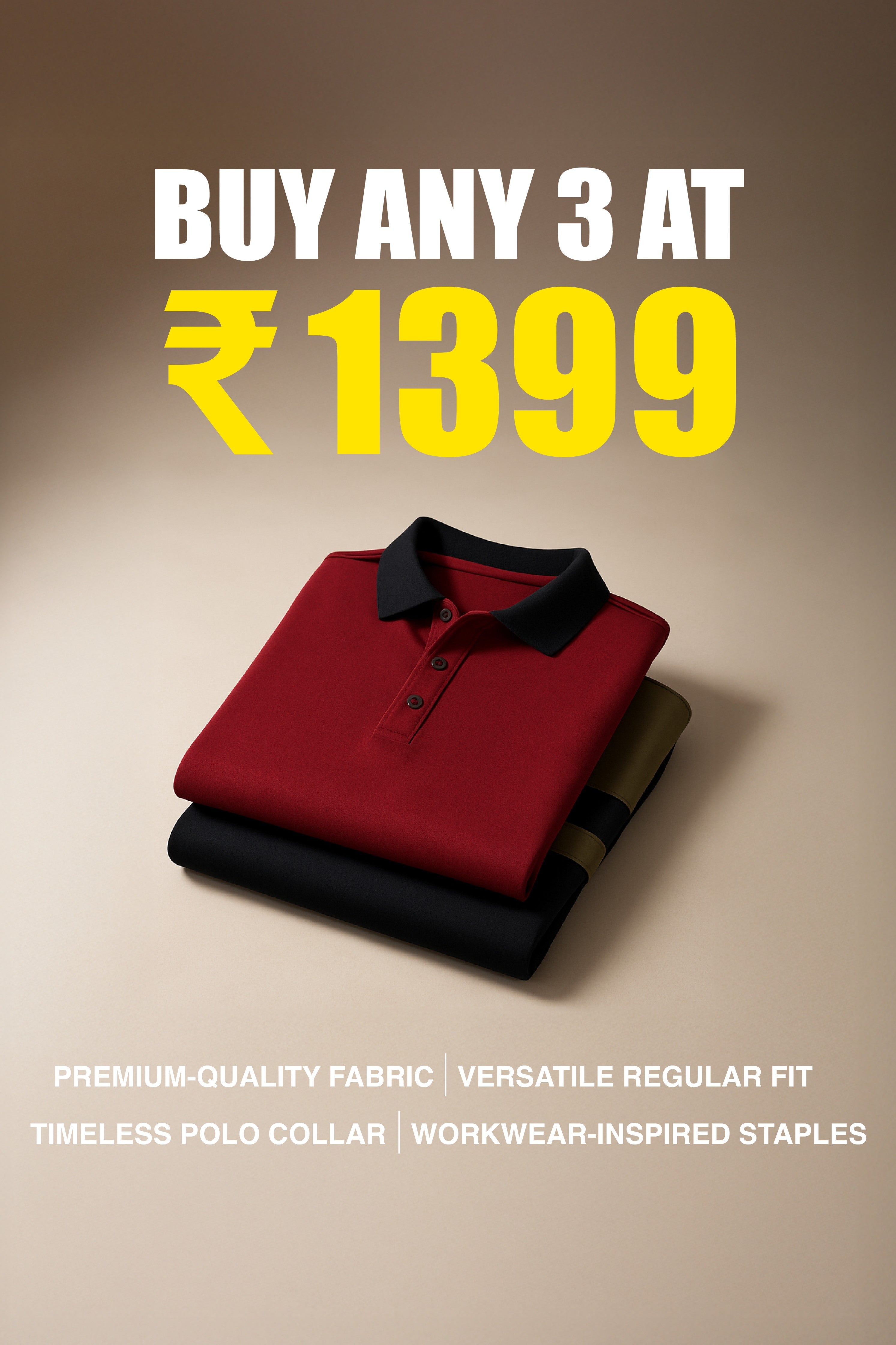 Black Maroon Colorblock Printed Regular Fit  Polo T-shirt