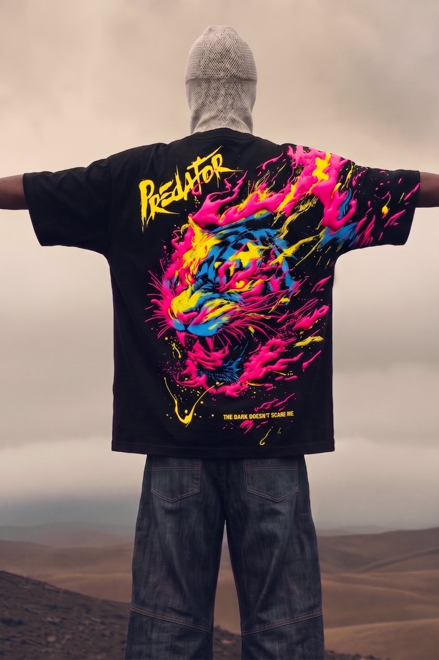 Predator Black 3D Puff Print Exclusive T-shirt Supreme Edition