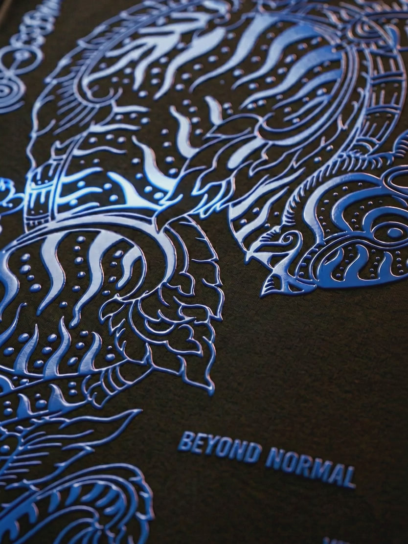 Beyond Normal Black 3D Gel Print Exclusive T-shirt Supreme Edition