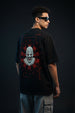Joker Black Oversized Puff Printed Exclusive T-shirt