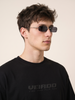 Veirdo Black Embossed Oversized Plain T-Shirt