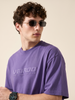 Veirdo Future Dusk Embossed Oversized Plain T-Shirt