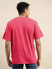 Want The Truth?Magenta Oversized Chest Graphic Printed Tshirt